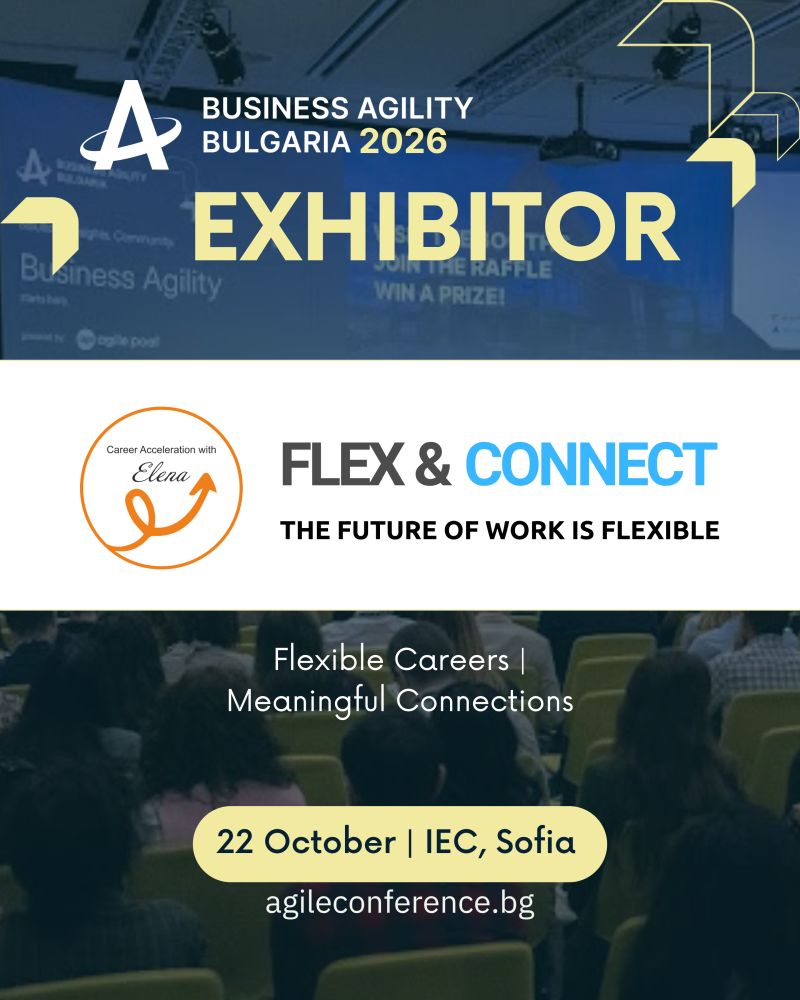 Career with Elena на Business Agility Bulgaria 2026: Защото бъдещето на бизнеса започва с хората